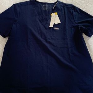NWT Navy Blue FIGS Scrub Top